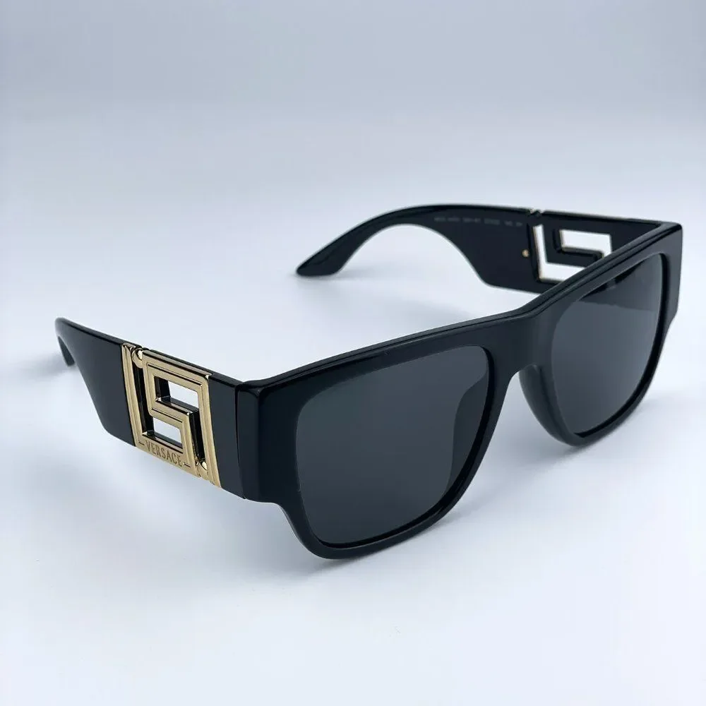 NEW Versace VE4403 GB1/87 Black Grey Square Unisex Sunglasses